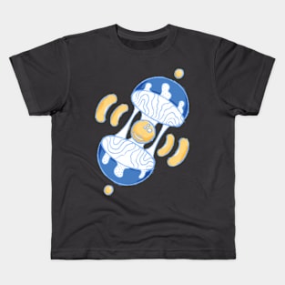 Golden-Blue Core Kids T-Shirt